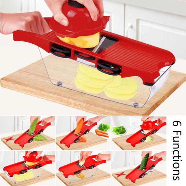 Imagem de Kit 10 In 1 Mandolina Slicer Nicer Fatiador Cortador Legumes