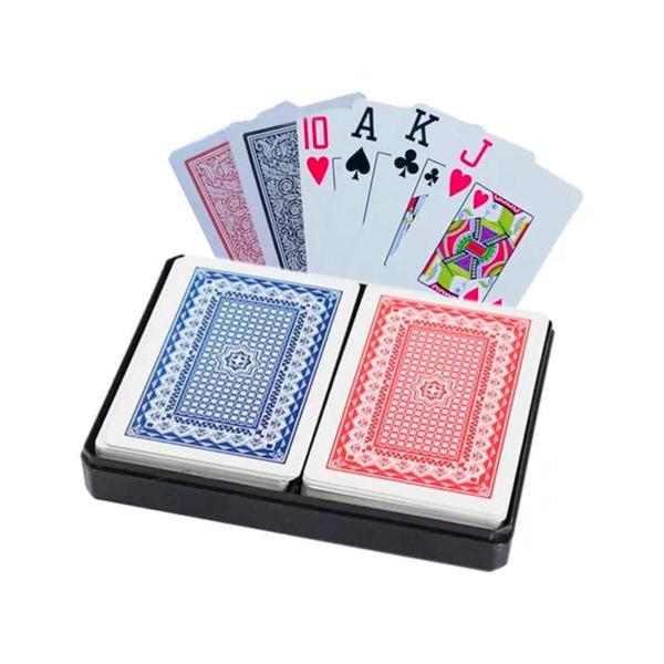 Imagem de Kit 10 Jogos De Baralho 540 Cartas Em Plástico Poker Truco