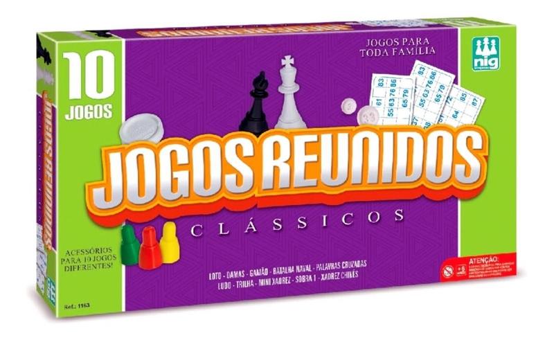 Imagem de Kit 10 Jogos De Tabuleiro Infantil Reunidos - Nig Brinquedos