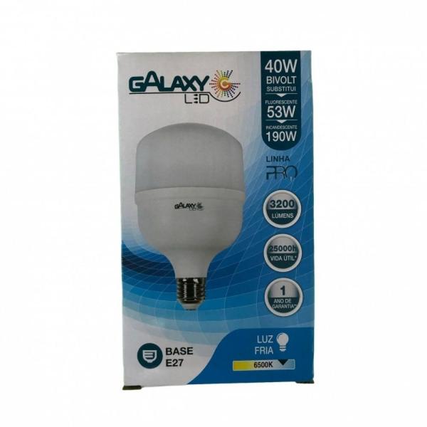 Imagem de Kit 10 lampada 40w 6500k bivolt e27 led alta potencia galaxy