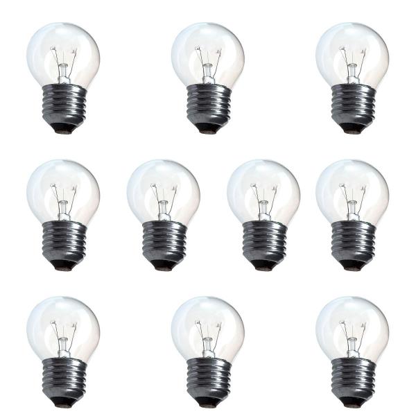 Imagem de Kit 10 Lâmpada Bolinha Baixa Voltagem 40w 24v Incandescente