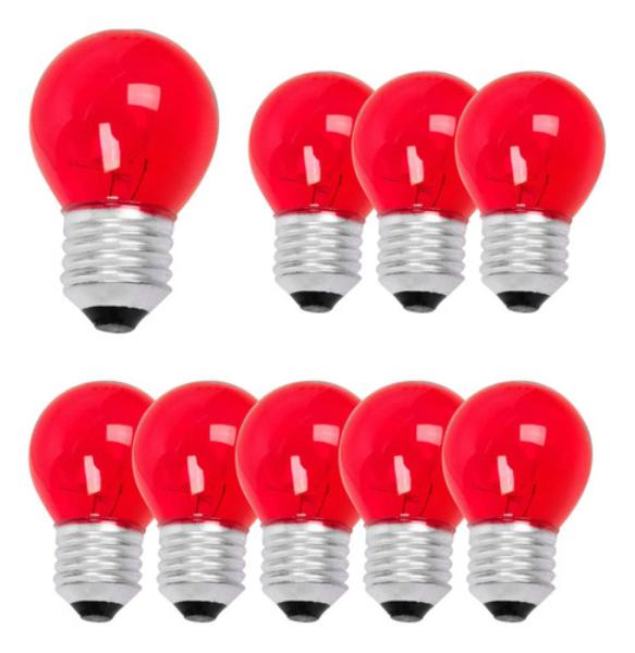 Imagem de Kit 10 Lâmpada Bolinha Led 15w  E27 Bulbo Lustre Espelho