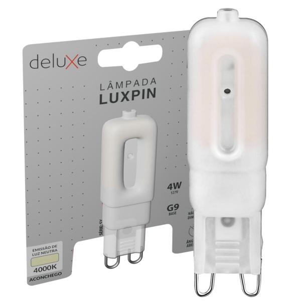 Imagem de Kit 10 Lampada Halopin Lac G9 4w 127v Branco Neutro 4000K Luxpin