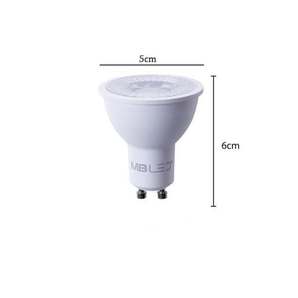 Imagem de Kit 10 Lampada Led 3000K 6W Dicroica Mr16 Branco Quente