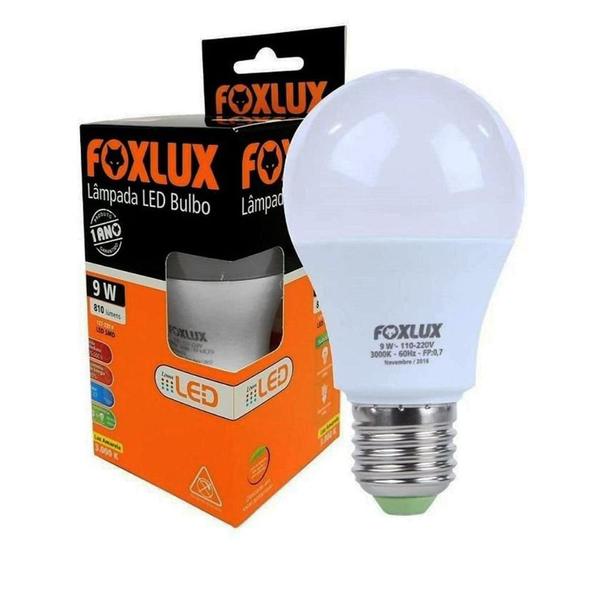 Imagem de Kit 10 Lâmpada Led Bulbo 9w 6500k  Foxlux