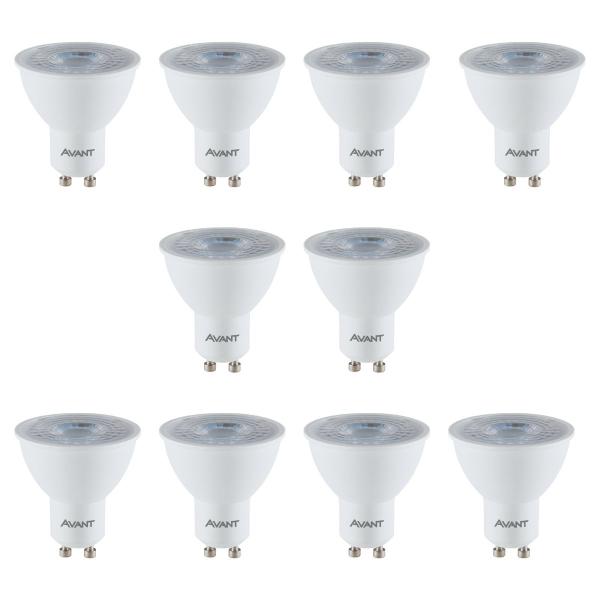 Imagem de Kit 10 Lâmpada Led Dicróica 4,8w Gu10 2700k 4000k 6500k Avant