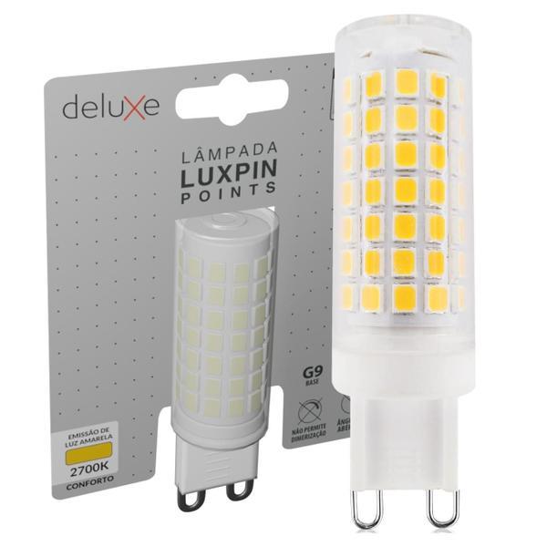 Imagem de Kit 10 Lampada Led Halopin G9 8w 220v Branco Quente 2700K Luxpin