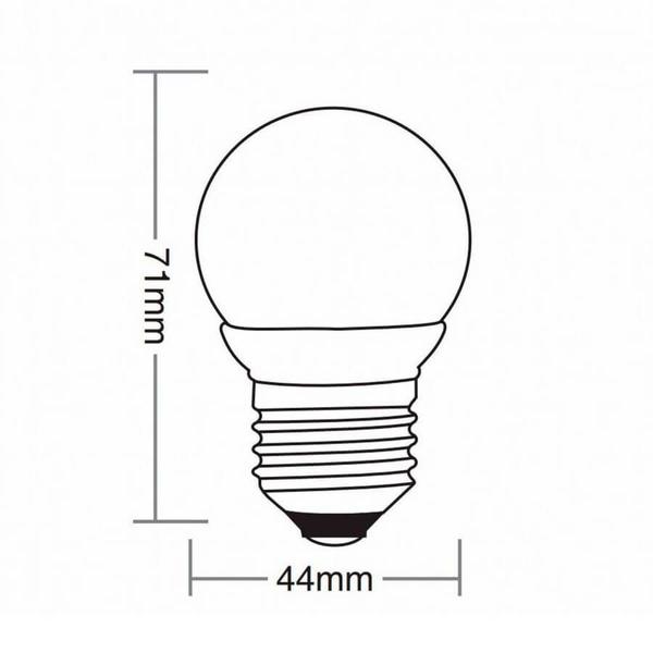 Imagem de Kit 10 lâmpadas bolinha colorida azul 1w 127v ctb 110v