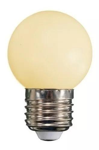 Imagem de Kit 10 Lâmpadas Bolinha Led 1w E27 Luz E Decoração 3500k