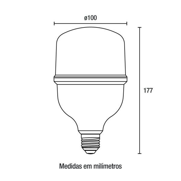 Imagem de Kit 10 Lâmpadas Bulbo LED 50w 6500k Branco Frio Alta Potência - Blumenau