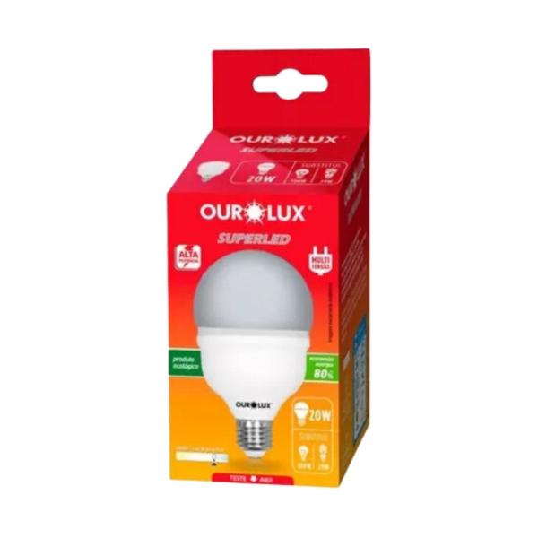 Imagem de Kit 10 Lâmpadas de Led 20w Bulbo Alta Potência Ourolux 6500k