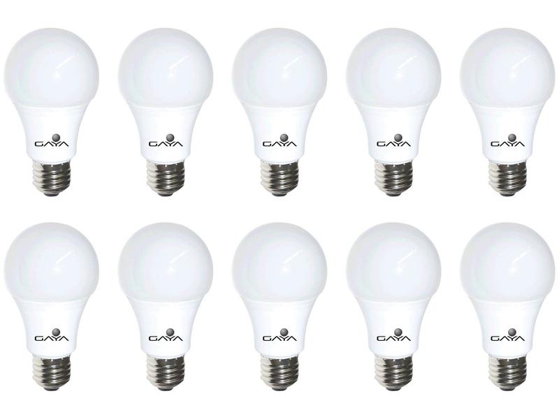 Kit 10 Lâmpadas de LED Bulbo E27 Gaya Branco Frio - 12W 6500K 6476 Kit 10 Lâmpadas de LED Bulbo E27 Gaya Branco Frio - 12W 6500K 6476