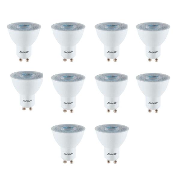 Imagem de Kit 10 Lâmpadas Dicroica GU10 LED Avant 4,8W