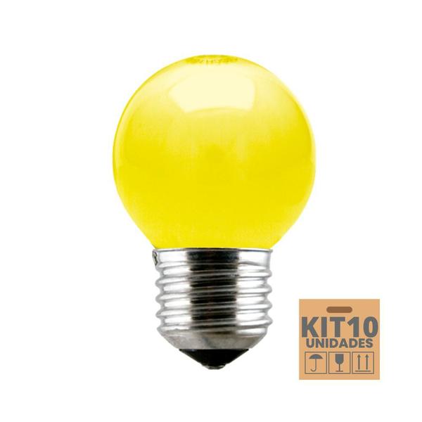 Imagem de Kit 10 Lâmpadas Incandescente Taschibra Bolinha 15w E27 110V