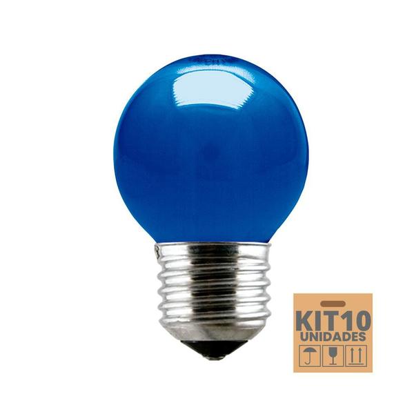 Imagem de Kit 10 Lâmpadas Incandescente Taschibra Bolinha 15w E27 110V