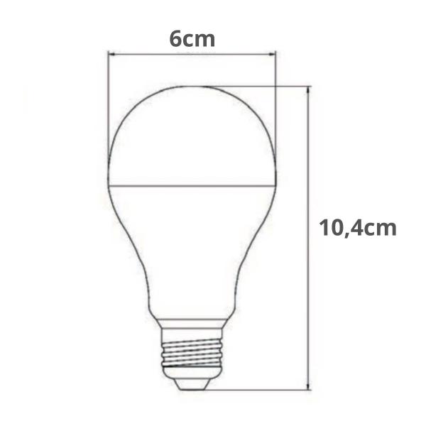 Imagem de Kit 10 Lâmpadas Led 12w Empalux Bulbo E27 Residencial Bivolt 1.100lm Branco Quente 3000K Luz Amarela