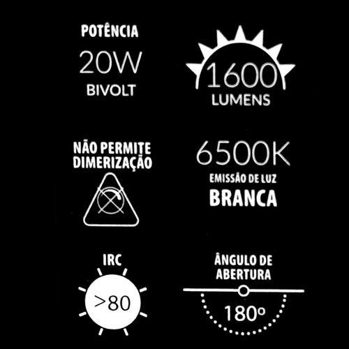 Kit 10 Lâmpadas Led 20w Bulbo 6500k Luz Branca Avant Luz Branco-frio Imagem de Kit 10 Lâmpadas Led 20w Bulbo 6500k Luz Branca Avant Luz Branco-frio