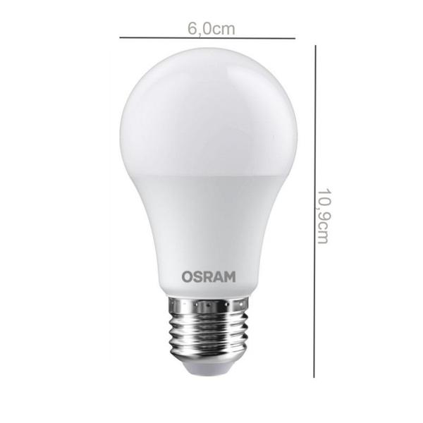 Imagem de Kit 10 Lâmpadas Led 8W Branco Luz Do Dia 6500K Bivolt Osram