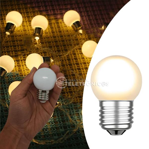 Imagem de Kit 10 Lâmpadas Led Bolinha Decorativa G45 4w Super Resistente 61268