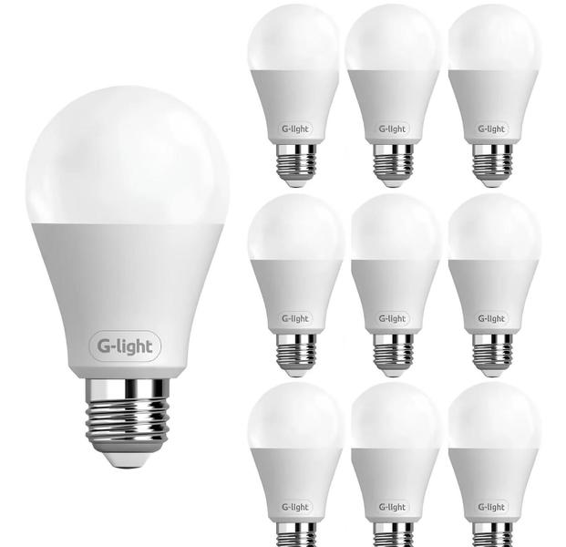 Kit 10 Lâmpadas Led Bulbo 9w E27 Branco Frio Inmetro G-Light Imagem de Kit 10 Lâmpadas Led Bulbo 9w E27 Branco Frio Inmetro G-Light
