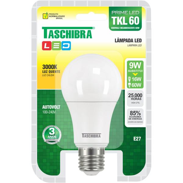 Imagem de Kit 10 lâmpadas led bulbo tkl 60  9w - taschibra