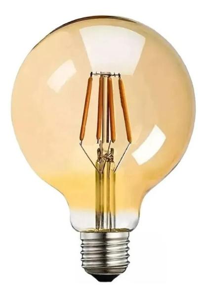 Kit 10 Lâmpadas led filamento retro E27 G80 4w 360lm biv 2200k Volter Imagem de Kit 10 Lâmpadas led filamento retro E27 G80 4w 360lm biv 2200k Volter