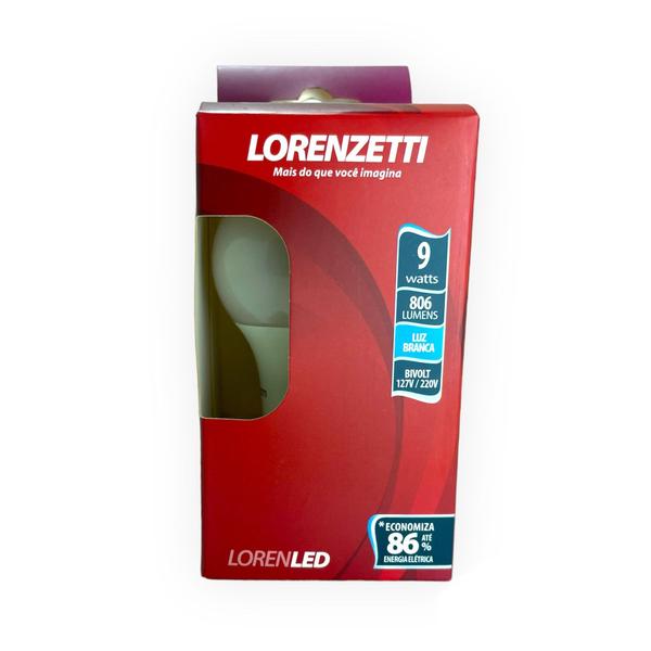 Imagem de Kit 10 Lampadas Lorenzetti 9w Bivolt Branco Frio Led