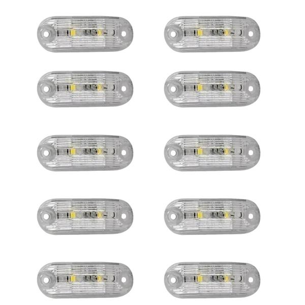 Imagem de Kit 10 Lanternas Placa Bivolt Onibus Caminhão Carreta Van