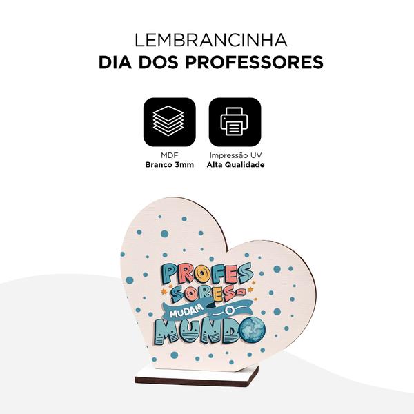 Imagem de Kit 10 Lembrancinhas Decorativo Dia dos Professores MDF 