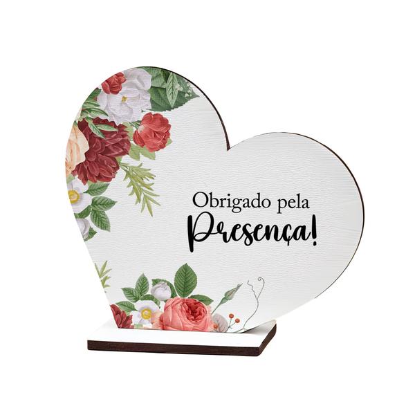 Imagem de Kit 10 Lembrancinhas MDF De Agradecimento Casamento Aniversário