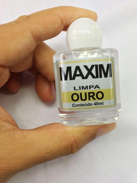 Imagem de Kit 10 Limpa Jóias Verdadeiras Ouro Puro 18K Maxim 40Ml