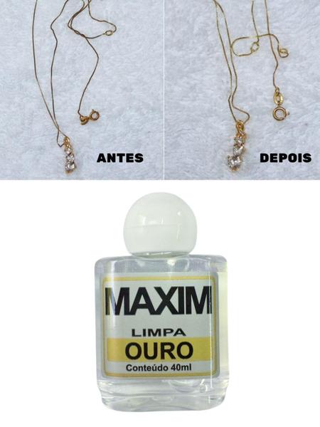 Imagem de Kit 10 Limpa Jóias Verdadeiras Ouro Puro 18K Maxim 40Ml