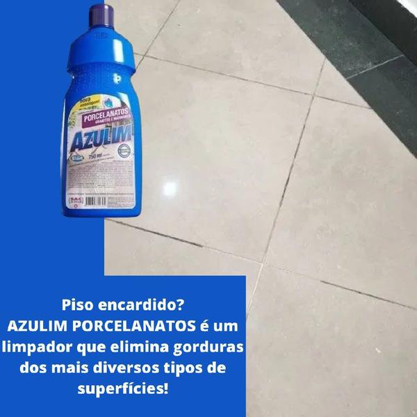 Imagem de Kit 10 Limpa Porcelanatos Granito e Mármore Azulim 750ml