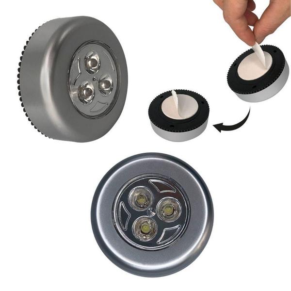 Kit 10 Luminária Led Liga Pelo Toque Portátil Armário Closet - FIX Imagem de Kit 10 Luminária Led Liga Pelo Toque Portátil Armário Closet