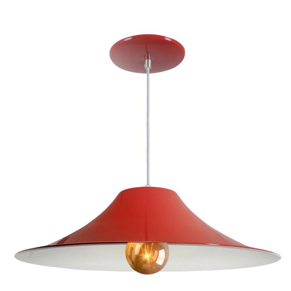 Kit 10 Luminária Pendente Chapéu Chinês Com Interior Branco Brilho Com Fiação 110/220v - Luminárias Navarro Imagem de Kit 10 Luminária Pendente Chapéu Chinês Com Interior Branco Brilho Com Fiação 110/220v