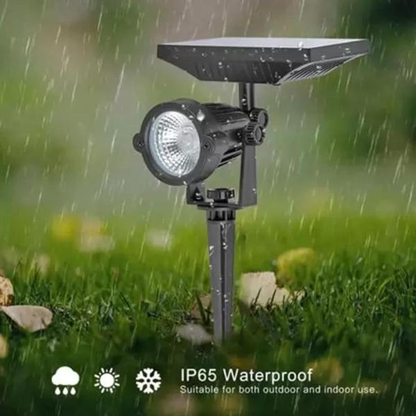 Imagem de Kit 10 Luminárias Espeto De Jardim Energia Solar 5w Spot Super Led