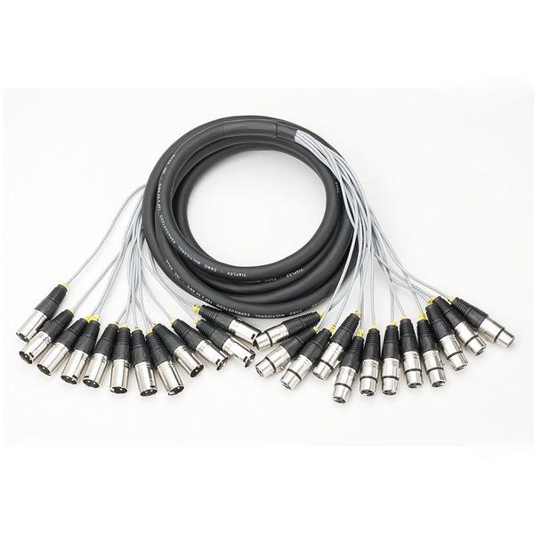 Kit 10 metros multicabo 12 vias conectores hjh xlr m/f pontas - SPARFLEX HJH Imagem de Kit 10 metros multicabo 12 vias conectores hjh xlr m/f pontas