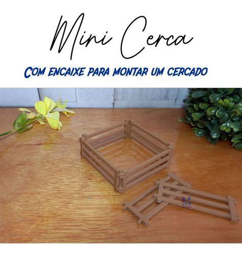 Imagem de Kit 10 Mini Cerca Jardim Terrário Miniatura Cerquinha 6x3cm