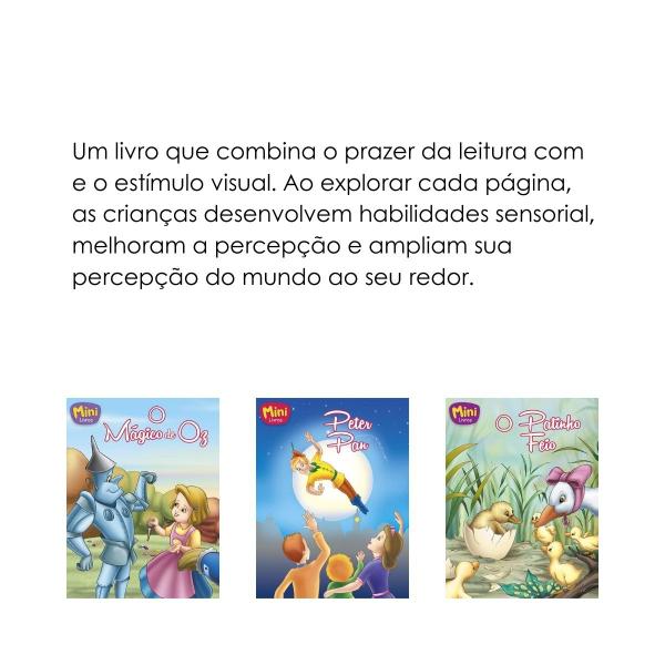 Imagem de Kit 10 Mini Livros Clássicos Fábulas Literatura Histórias SORTIDO - Todolivro