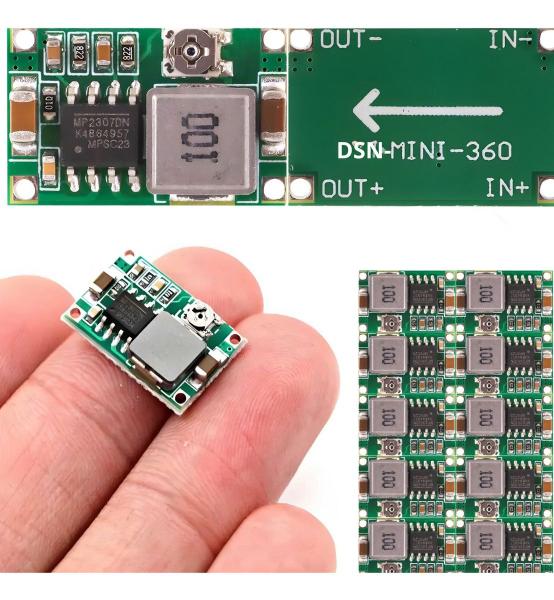 Imagem de Kit 10 Mini Regulador De Tensão Step Down Buck Dc Dc 360 3a