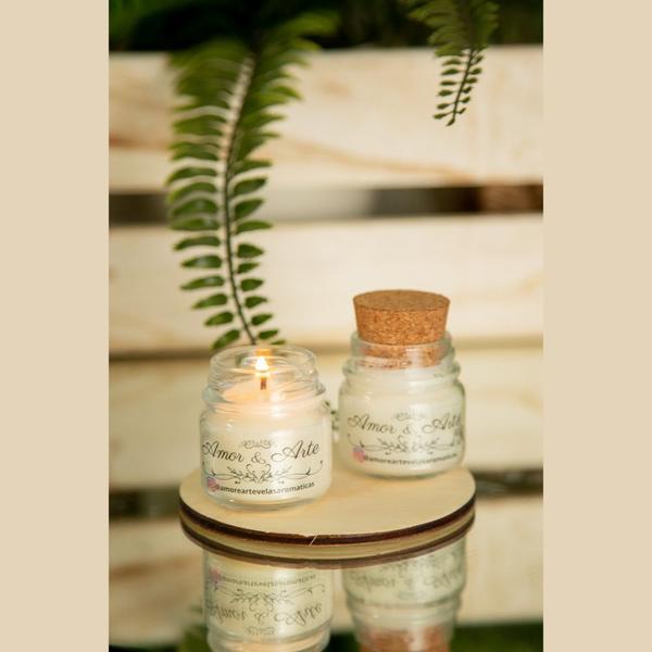 Kit 10 Mini Velas Aromáticas P/ Lembrancinha Personalizadas Para Maternidade 30G - Amor e Arte Velas Aromáticas Imagem de Kit 10 Mini Velas Aromáticas P/ Lembrancinha Personalizadas Para Maternidade 30G