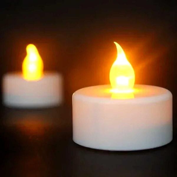 Imagem de Kit 10 Mini Velas Led Eletrônica Luz Chama Viva Decorativa