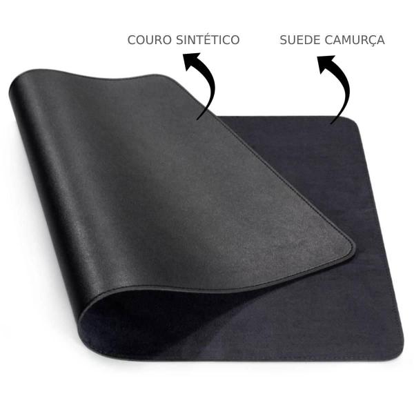 Imagem de Kit 10 Mouse Pad 25X20 Retangular Preto Fino Notebook Gamer