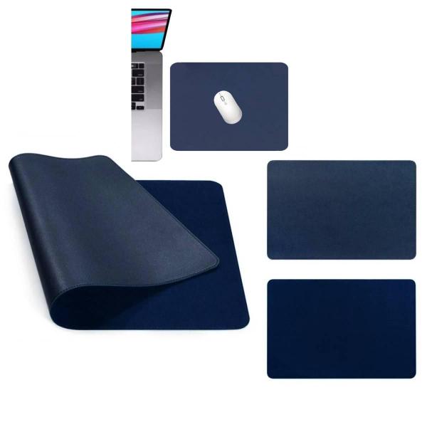 Imagem de Kit 10 Mouse Pad 25X20Cm Couro Eco Impermeável ul Marinho