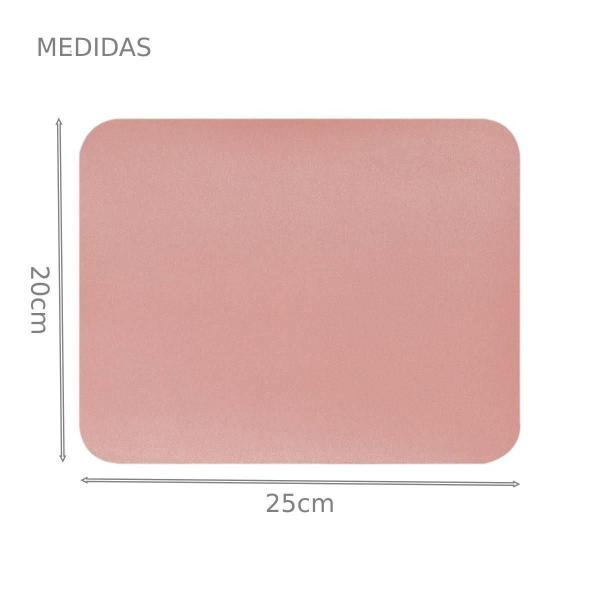 Imagem de Kit 10 Mouse Pad 25X20Cm material sintético Impermeável Rosa