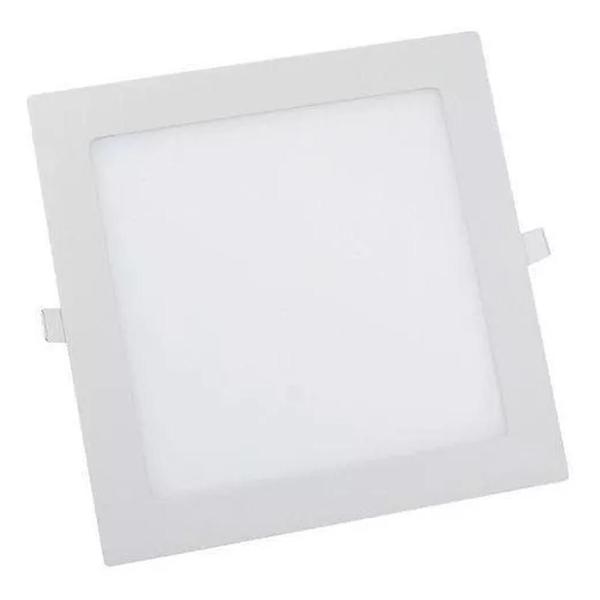 Imagem de Kit 10 Paineis Led Plafon Embutir 12w Quadrado Branco Frio 6500k