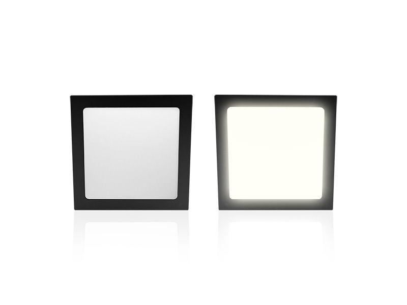 Imagem de Kit 10 Painéis LED Taschibra LUX Black 18W Quadrado Embutir