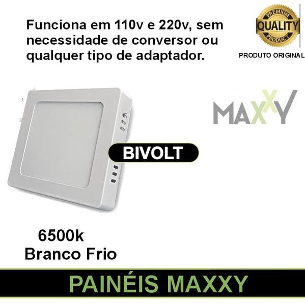 Imagem de Kit 10 Painéis Plafon Sobrepor Led Quadrado 6w Frio