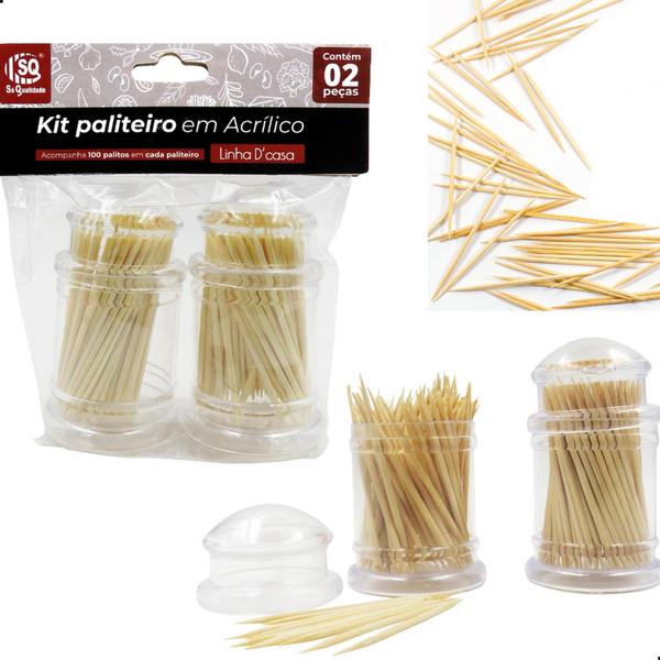 Kit 10 Paliteiros Acrílico C/100 Palitos Cada Restaurantes Lanchonetes Bar Buffet e Petiscos - Paliteiro Bar Petiscaria Imagem de Kit 10 Paliteiros Acrílico C/100 Palitos Cada Restaurantes Lanchonetes Bar Buffet e Petiscos