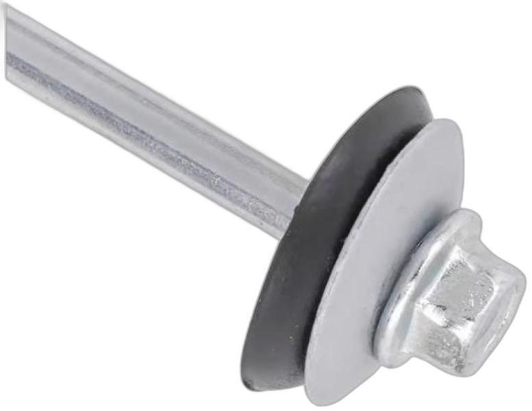 Kit 10 Parafuso Para Telha Com Arruelas 5/16''X110 Mm - Parafuso De Telha Imagem de Kit 10 Parafuso Para Telha Com Arruelas 5/16''X110 Mm
